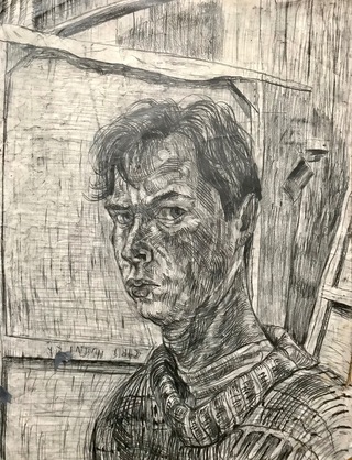Self,1986.80x60cm Pencil.