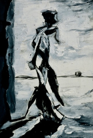 Figure.40x30cm.Oil on canvas.