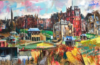 St Andrews.90x60cm.Mixed media on canvas.Commissioned.